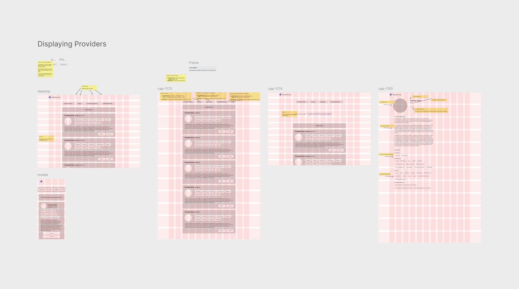 Smaller handoff image, one section with notes for my devs