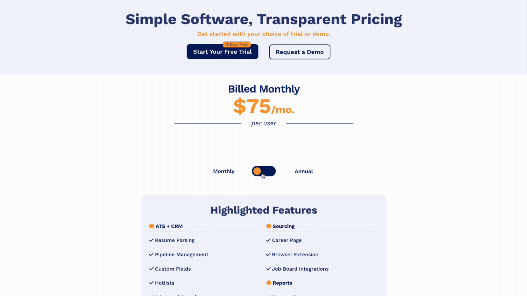 Pricing Page GIF